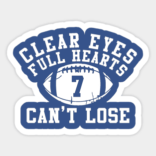 Clear Eyes, Full Hearts, Can't Lose Sticker